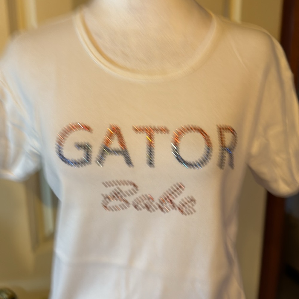 University of Florida rhinestones embellished Gator Babe T shirt